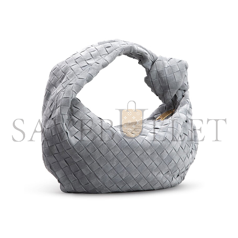 BOTTEGA VENETA JODIE TEEN INTRECCIATO CASHMERE SUEDE SHOULDER BAG  (48*40*16cm)
